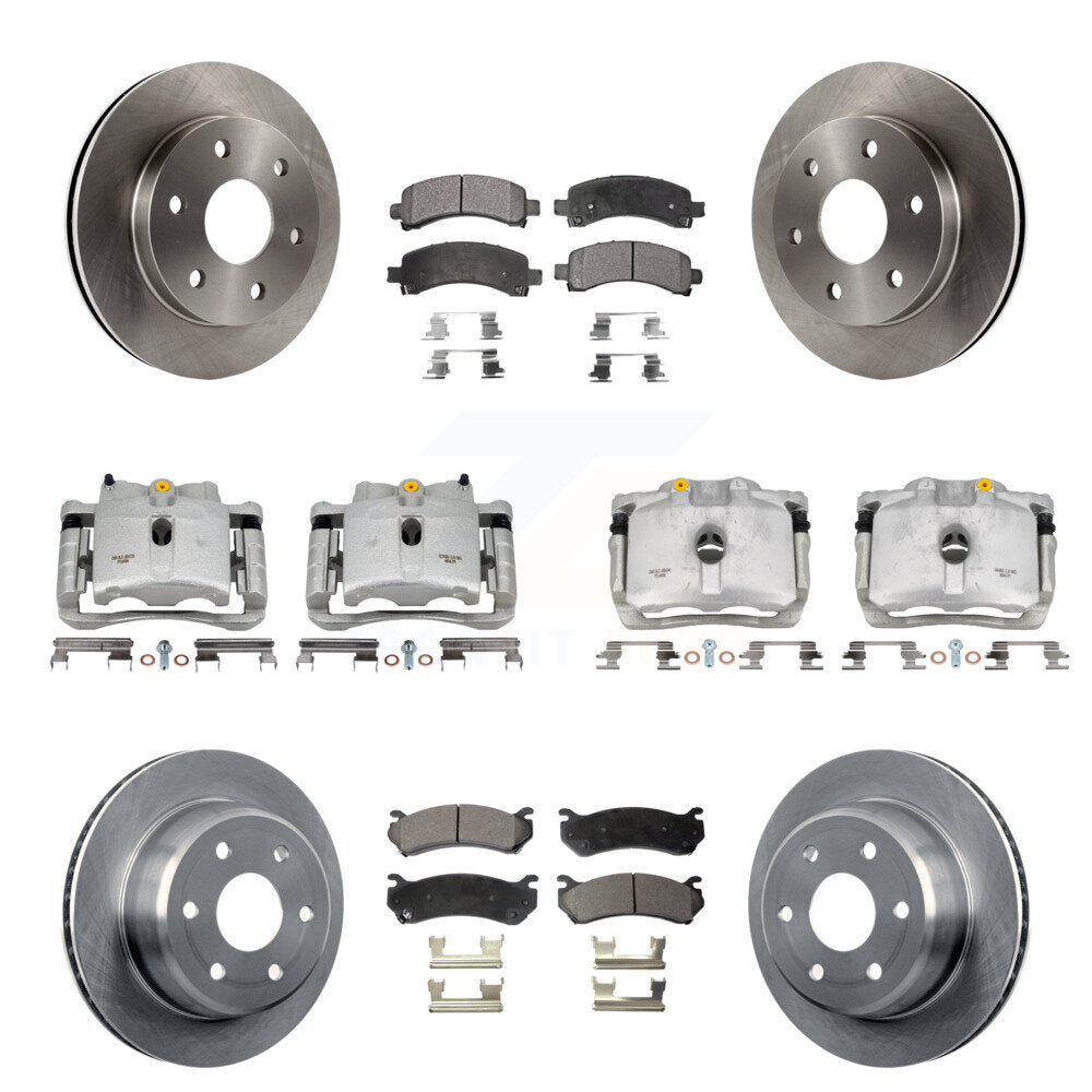 Transit Auto KC8-100961P Disc Brake Kit for 2002-2008 Cadillac Escalade, Chevrolet Avalanche 1500, Chevrolet Express 1500 & more - Front and Rear product image