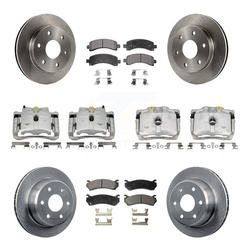 Transit Auto KC8-100961P Disc Brake Kit for 2002-2008 Cadillac Escalade, Chevrolet Avalanche 1500, Chevrolet Express 1500 & more - Front and Rear product image