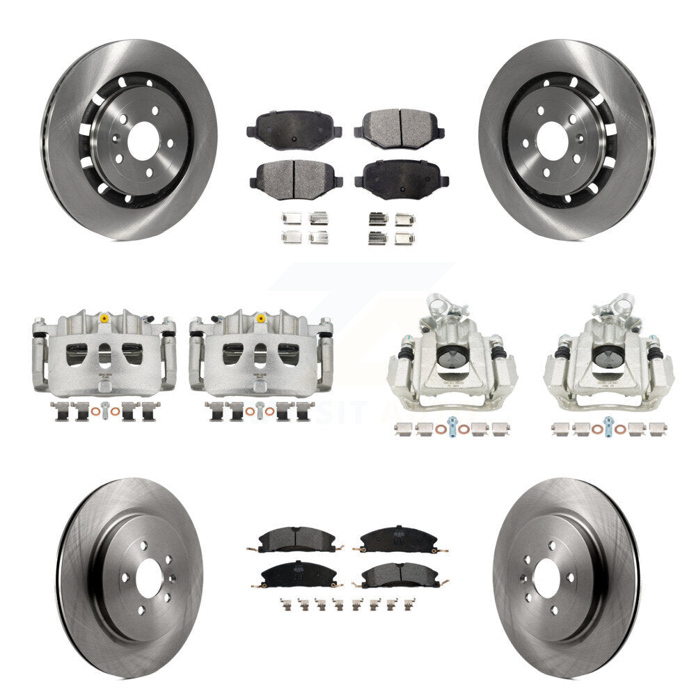 Transit Auto KC8-100973P Disc Brake Kit for 2016 Lincoln MKS - Front and Rear product image