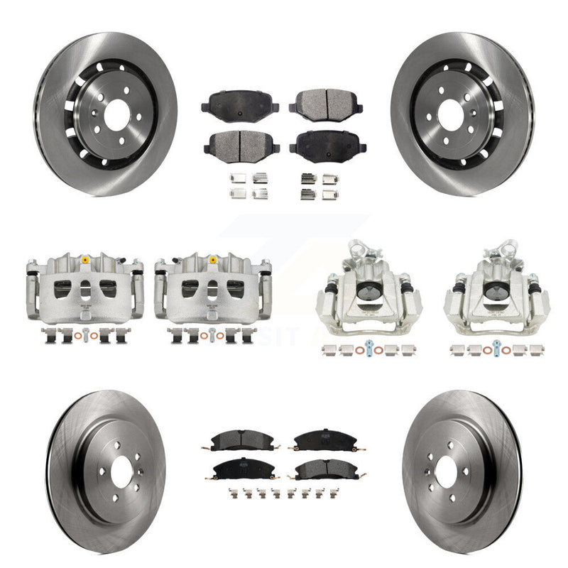 Transit Auto KC8-100973P Disc Brake Kit for 2016 Lincoln MKS - Front and Rear product image