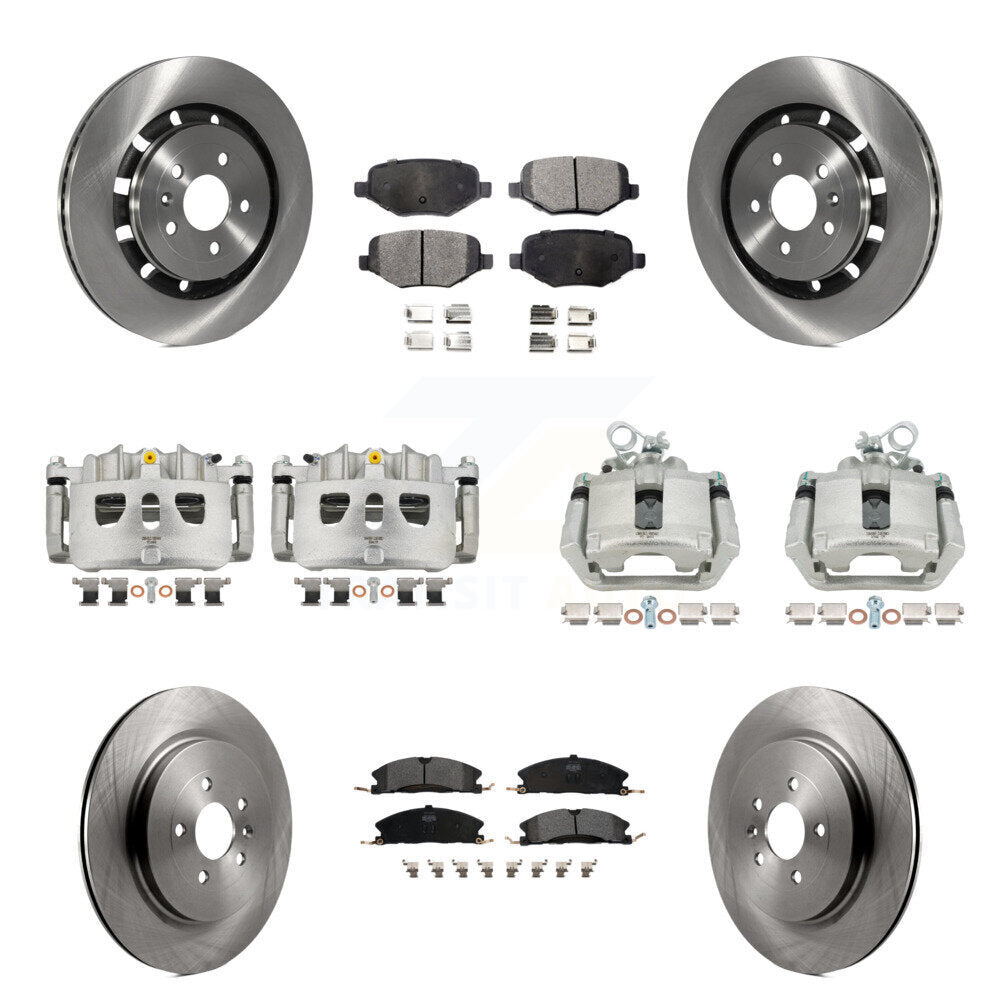 Transit Auto KC8-100974P Disc Brake Kit for 2013-2019 Ford Taurus, Ford Explorer, Lincoln MKS & more - Front and Rear product image