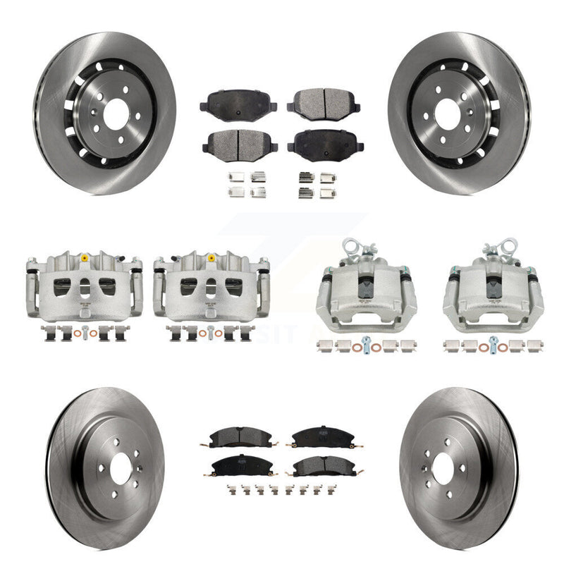 Transit Auto KC8-100974P Disc Brake Kit for 2013-2019 Ford Taurus, Ford Explorer, Lincoln MKS & more - Front and Rear product image