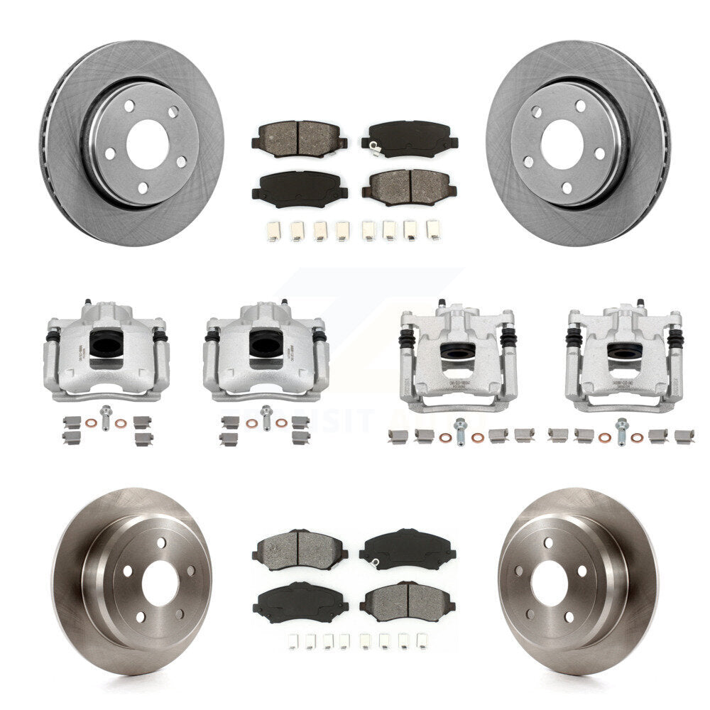Transit Auto KC8-100975S Disc Brake Kit for 2007-2016 Jeep Wrangler - Front and Rear product image