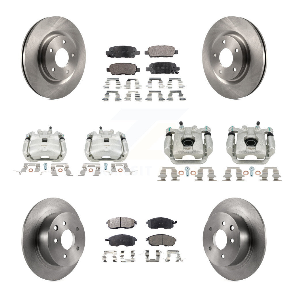 Transit Auto KC8-100977P Disc Brake Kit for 2011-2019 Nissan Juke, Nissan Sentra - Front and Rear product image