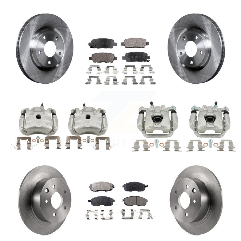Transit Auto KC8-100979P Disc Brake Kit for 2007-2010 Nissan Sentra - Front and Rear product image