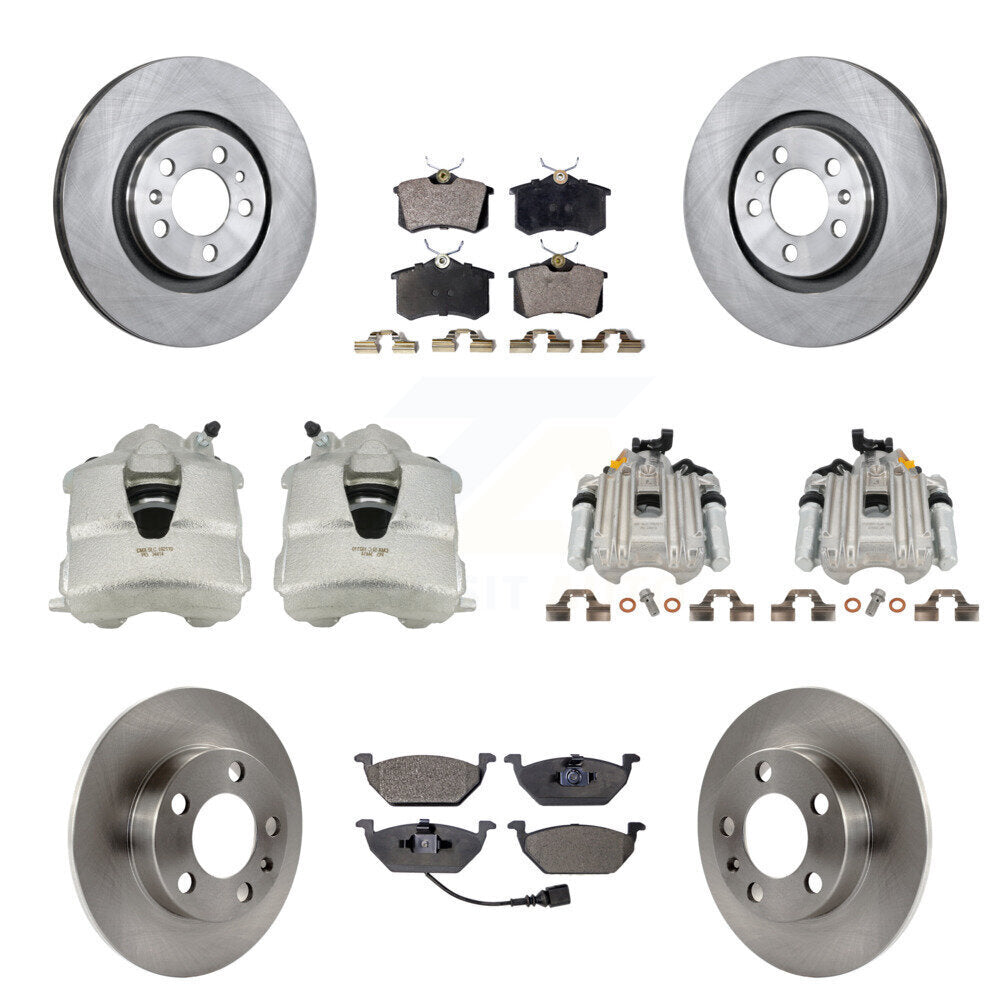 Transit Auto KC8-100980P Disc Brake Kit for 2000-2009 Volkswagen Jetta City, Volkswagen Golf, Volkswagen Jetta - Front and Rear product image