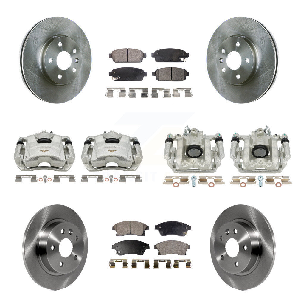Transit Auto KC8-100981P Disc Brake Kit for 2011-2016 Chevrolet Cruze Limited, Chevrolet Cruze - Front and Rear product image
