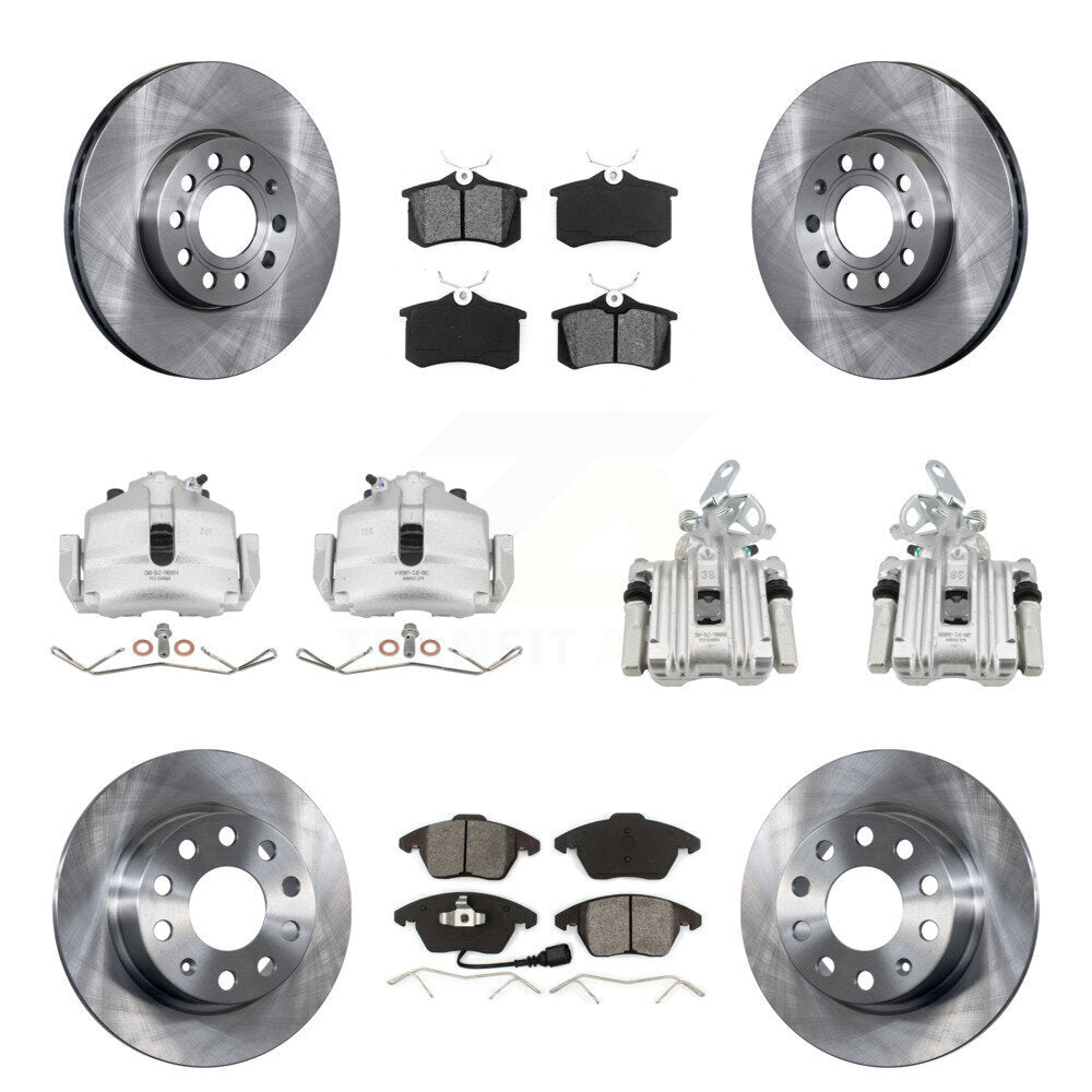 Transit Auto KC8-100987S Disc Brake Kit for 2014-2018 Volkswagen Jetta, Volkswagen Beetle - Front and Rear product image
