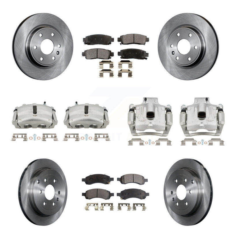 Transit Auto KC8-100991P Disc Brake Kit for 2007-2017 GMC Acadia Limited, Chevrolet Traverse, Buick Enclave & more - Front and Rear product image