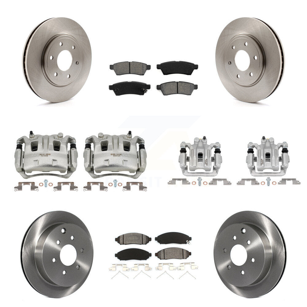 Transit Auto KC8-101010S Disc Brake Kit for 2005-2019 Suzuki Equator, Nissan Frontier - Front and Rear product image