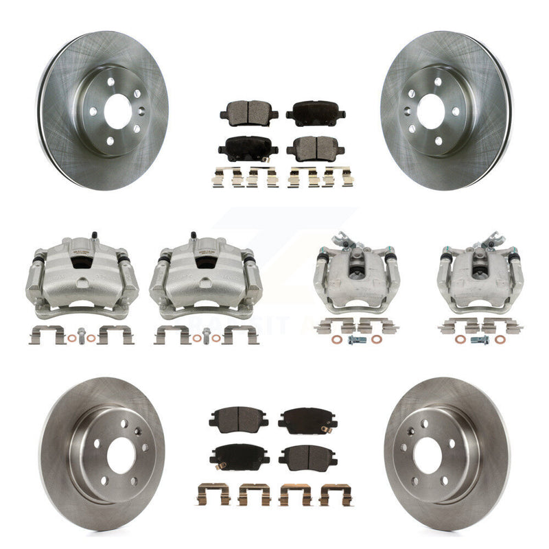 Transit Auto KC8-101018P Disc Brake Kit for 2017-2019 Chevrolet Cruze - Front and Rear product image