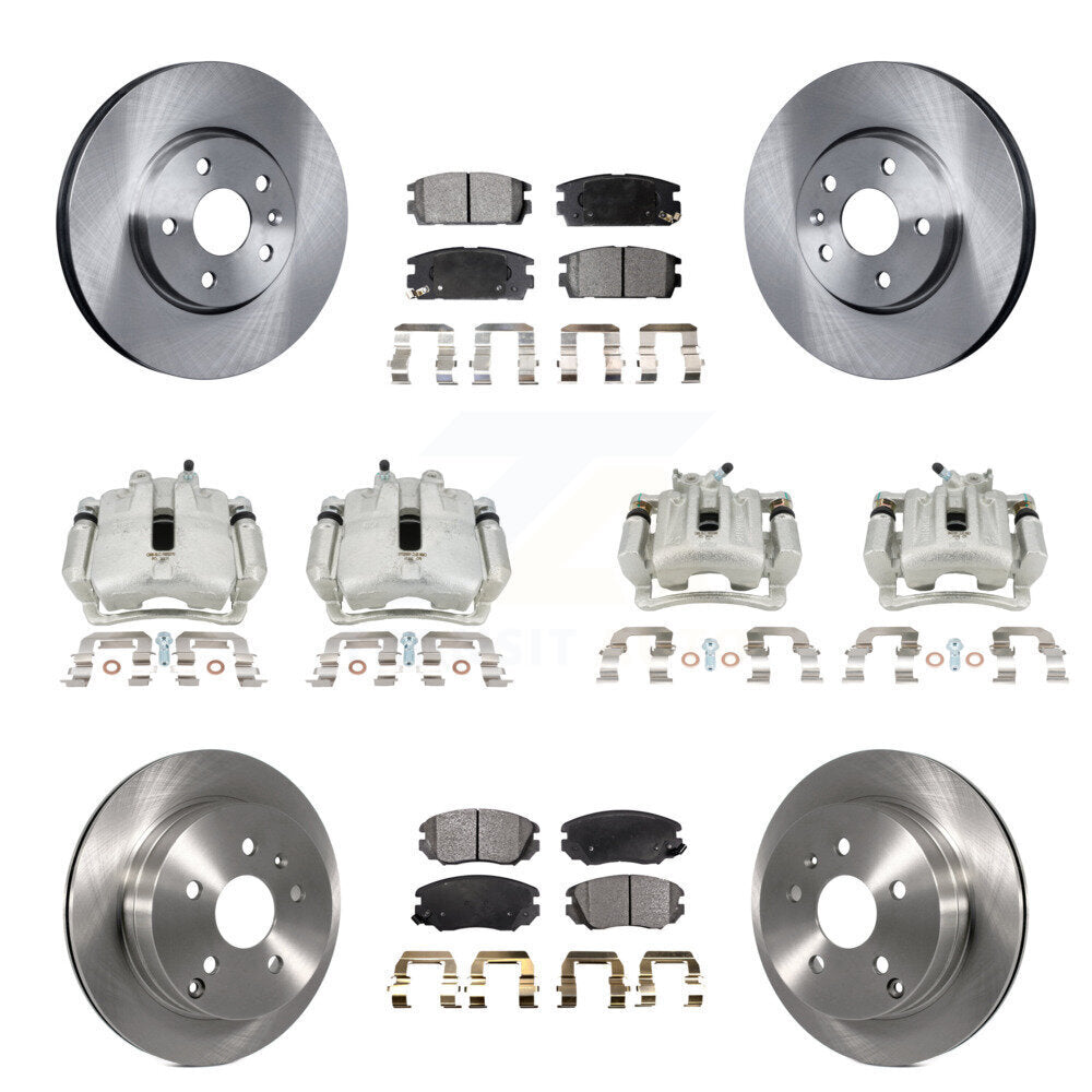 Transit Auto KC8-101023T Disc Brake Kit for 2010-2017 Chevrolet Equinox, GMC Terrain - Front and Rear product image