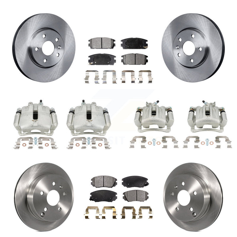Transit Auto KC8-101023T Disc Brake Kit for 2010-2017 Chevrolet Equinox, GMC Terrain - Front and Rear product image