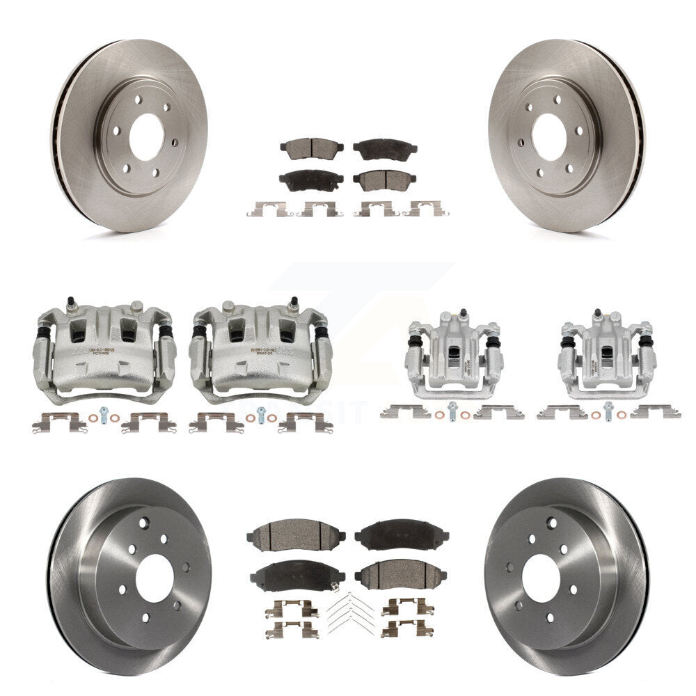 Transit Auto KC8-101032P Disc Brake Kit for 2005-2019 Suzuki Equator, Nissan Frontier - Front and Rear product image