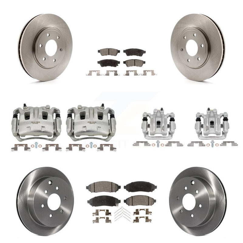 Transit Auto KC8-101032P Disc Brake Kit for 2005-2019 Suzuki Equator, Nissan Frontier - Front and Rear product image