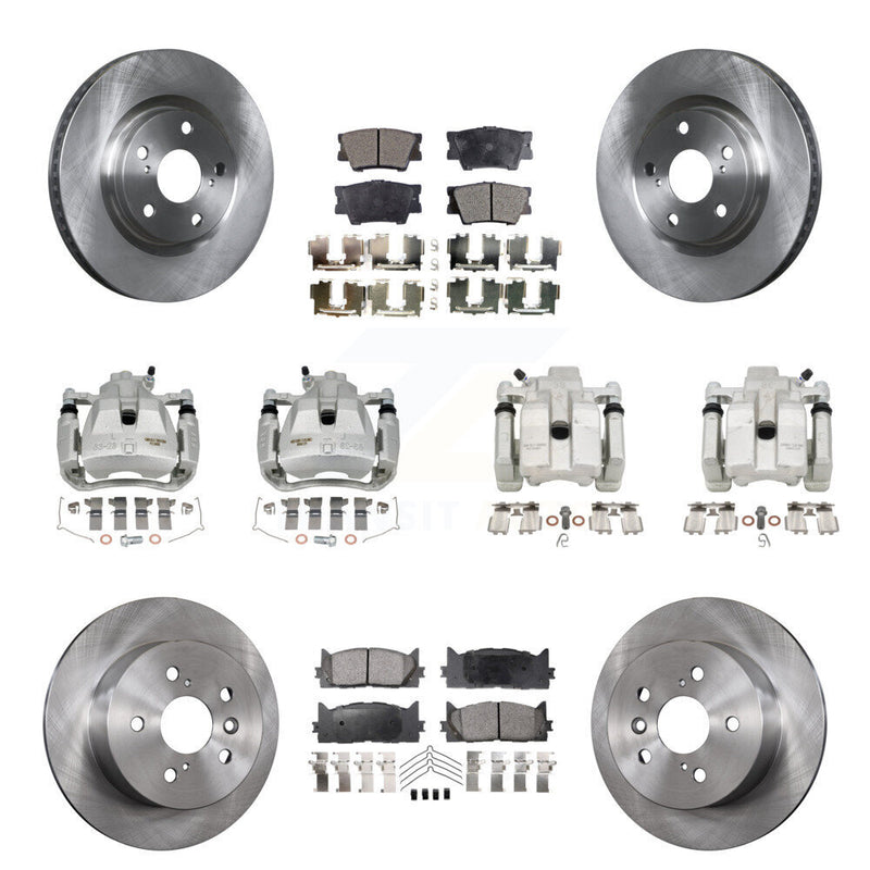 Transit Auto KC8-101040T Disc Brake Kit for 2012-2018 Lexus ES300h, Lexus ES350, Toyota Avalon & more - Front and Rear product image