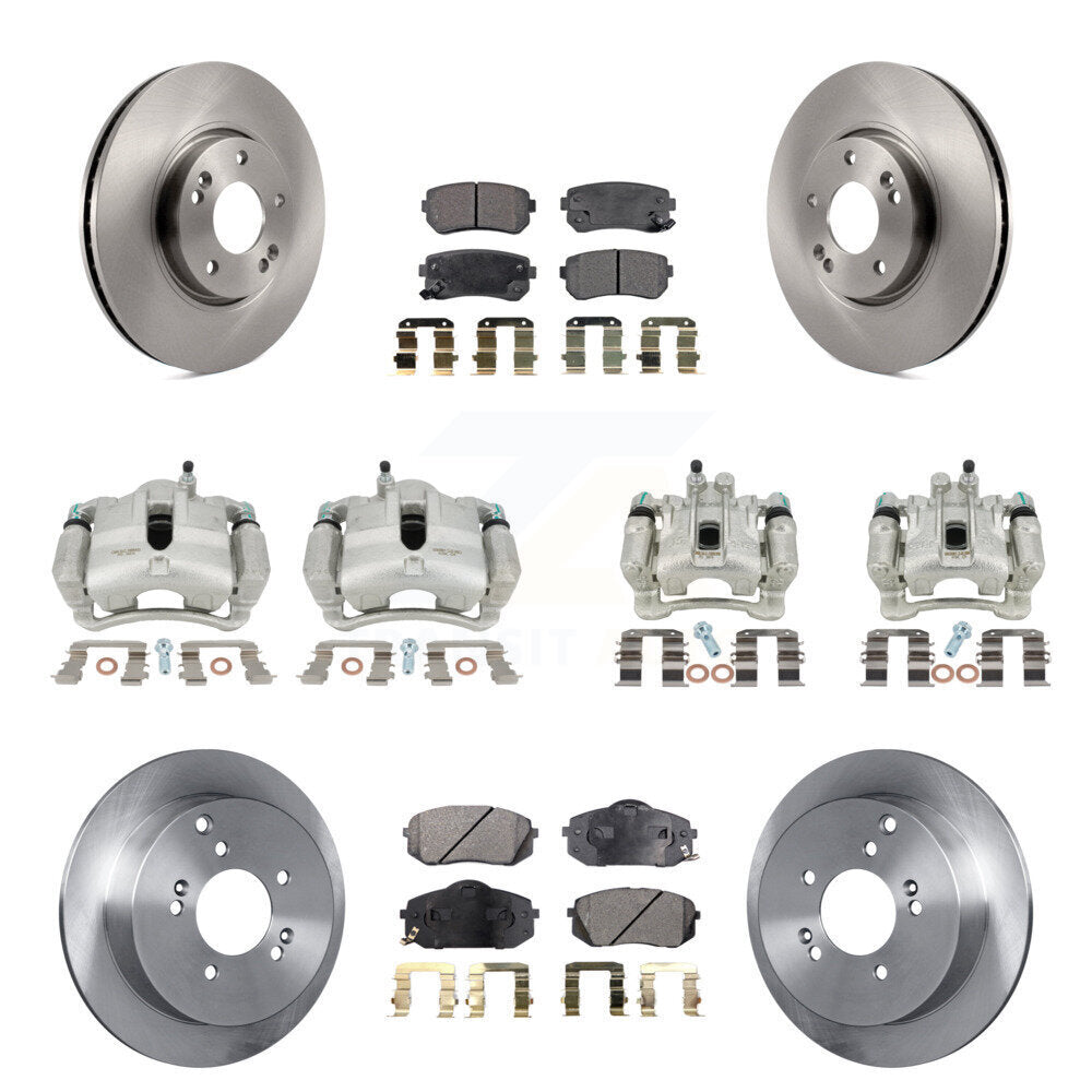 Transit Auto KC8-101043P Disc Brake Kit for 2010-2016 Kia Sportage, Hyundai Tucson - Front and Rear product image
