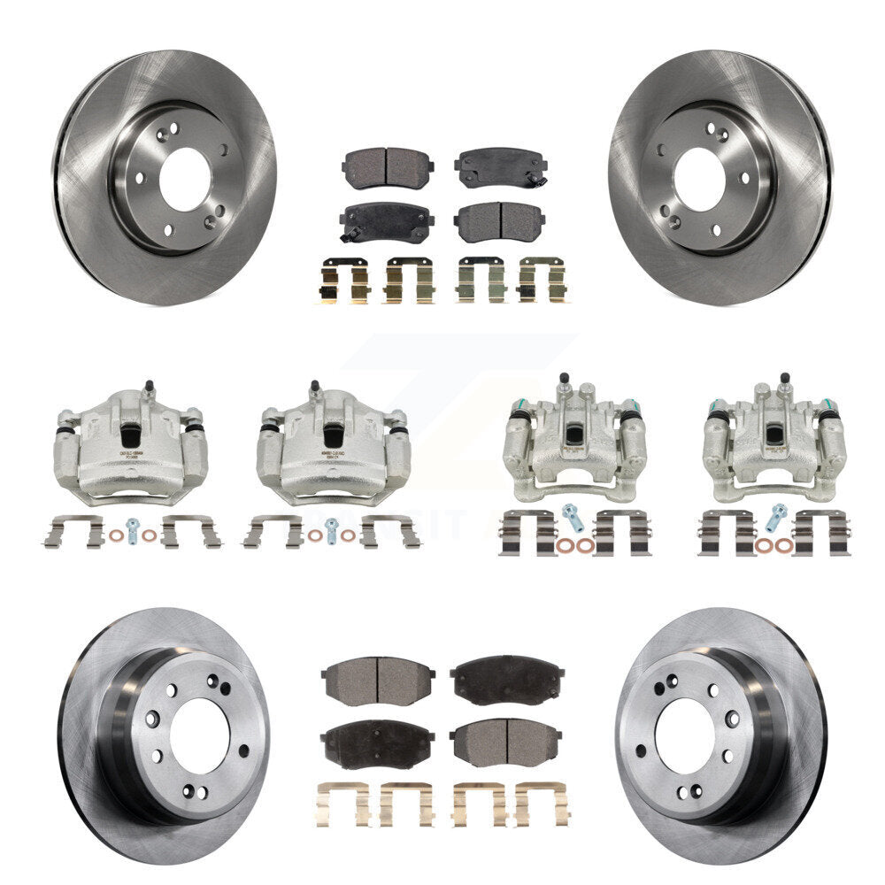 Transit Auto KC8-101044P Disc Brake Kit for 2010-2012 Kia Sportage, Hyundai Tucson - Front and Rear product image