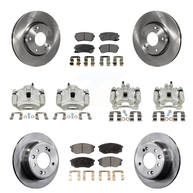 Transit Auto KC8-101044P Disc Brake Kit for 2010-2012 Kia Sportage, Hyundai Tucson - Front and Rear product image