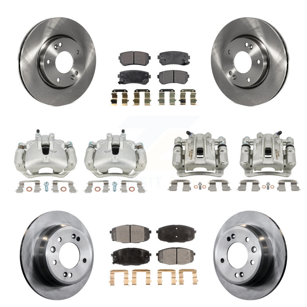 Transit Auto KC8-101064P Disc Brake Kit for 2009-2012 Hyundai Elantra - Front and Rear product image