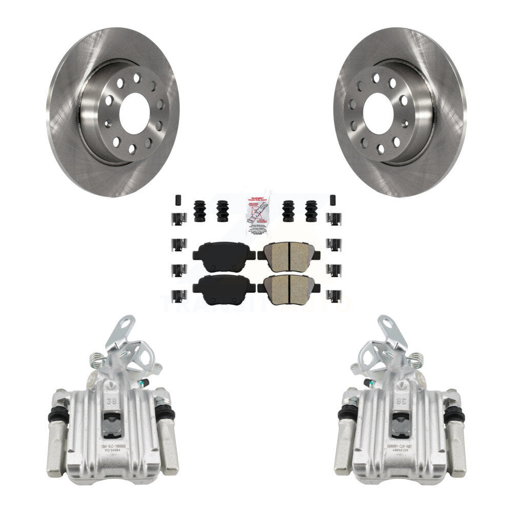 Transit Auto KC8-101073N Disc Brake Kit for 2011-2019 Volkswagen Beetle, Volkswagen Jetta, Volkswagen Golf - Rear product image