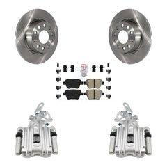Transit Auto KC8-101073N Disc Brake Kit for 2011-2019 Volkswagen Beetle, Volkswagen Jetta, Volkswagen Golf - Rear product image