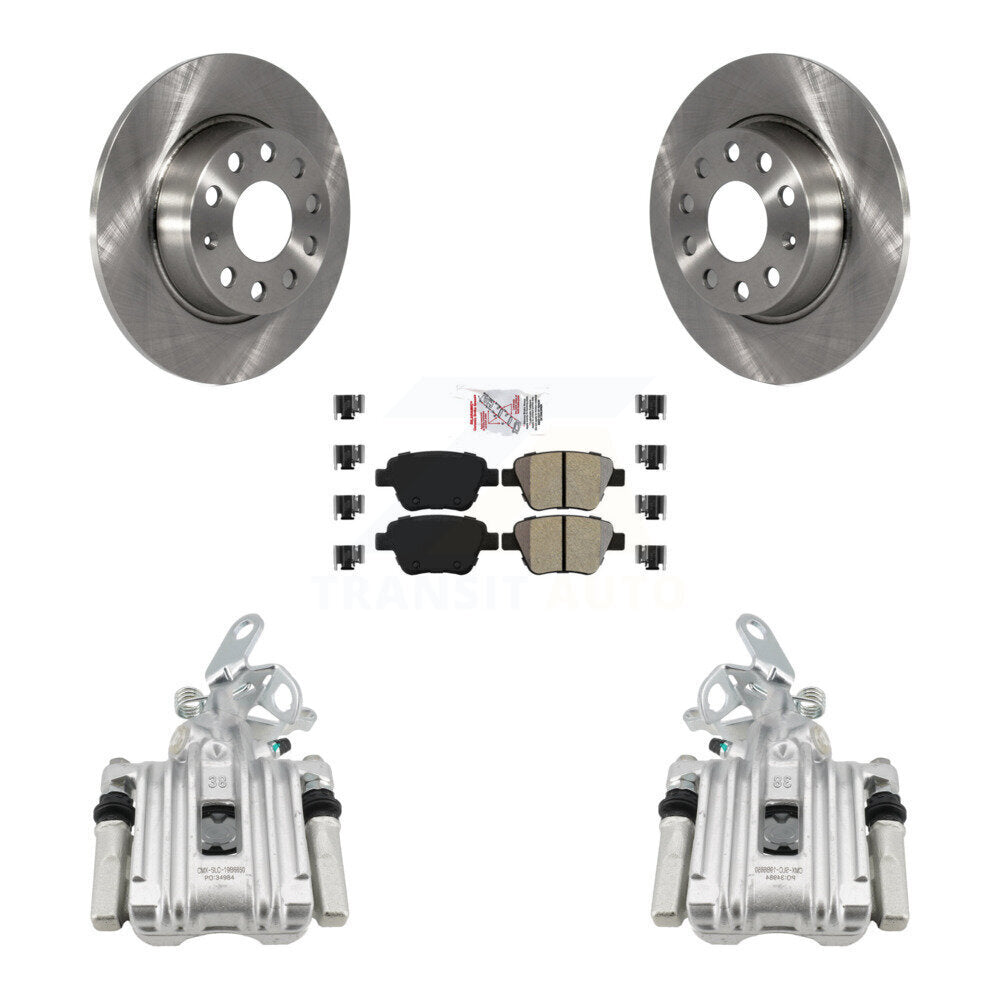 Transit Auto KC8-101074N Disc Brake Kit for 2011-2019 Volkswagen Beetle, Volkswagen Jetta, Volkswagen Golf - Rear product image