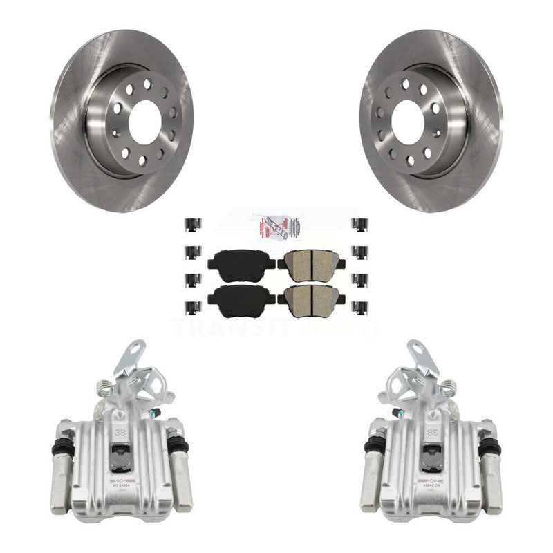 Transit Auto KC8-101074N Disc Brake Kit for 2011-2019 Volkswagen Beetle, Volkswagen Jetta, Volkswagen Golf - Rear product image