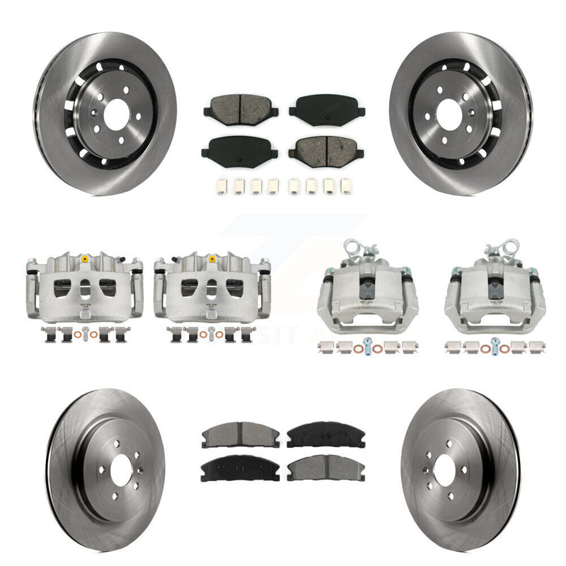 Transit Auto KC8-101082S Disc Brake Kit for 2013-2019 Ford Taurus, Ford Explorer, Lincoln MKS & more - Front and Rear product image