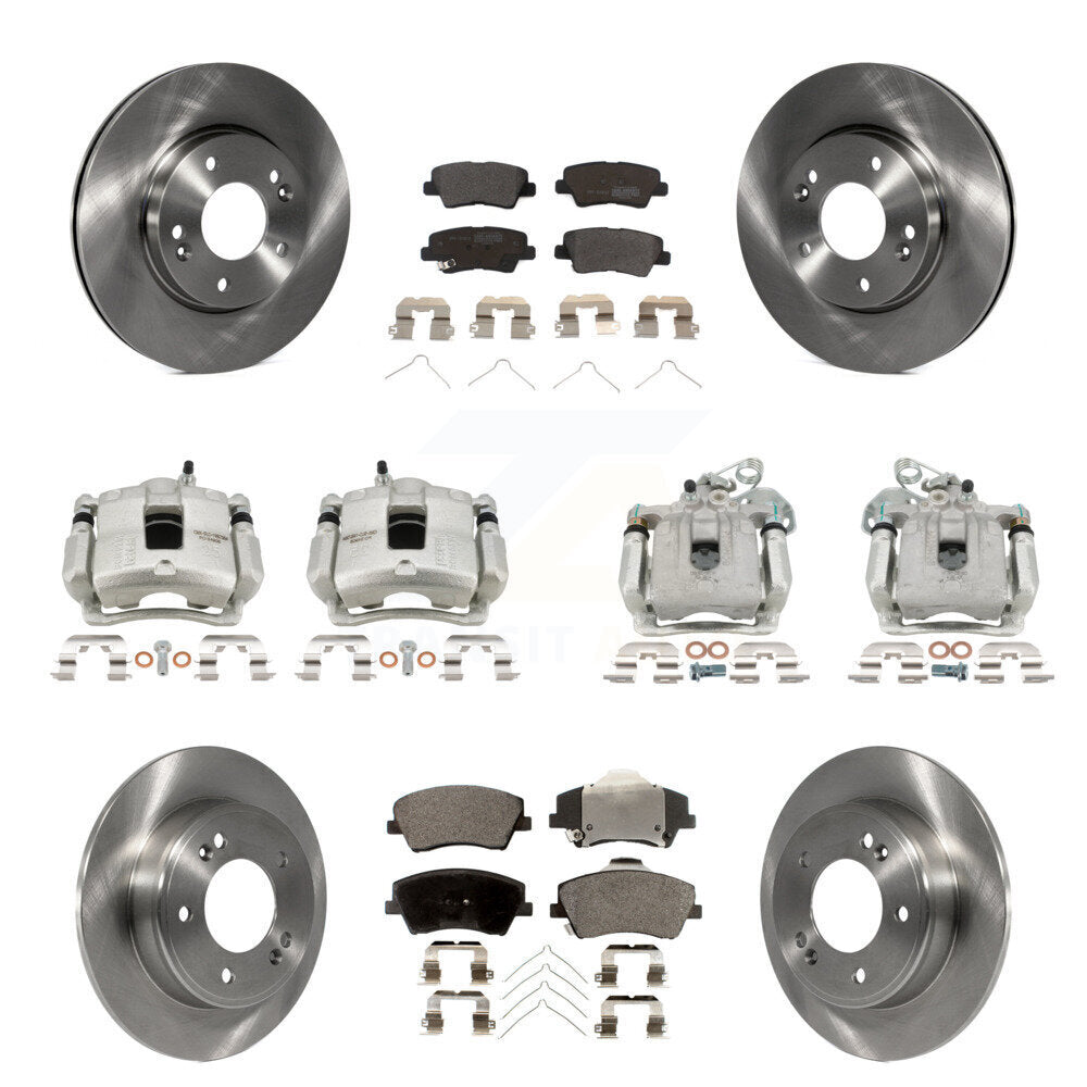 Transit Auto KC8-101086P Disc Brake Kit for 2017-2020 Hyundai Elantra - Front and Rear product image