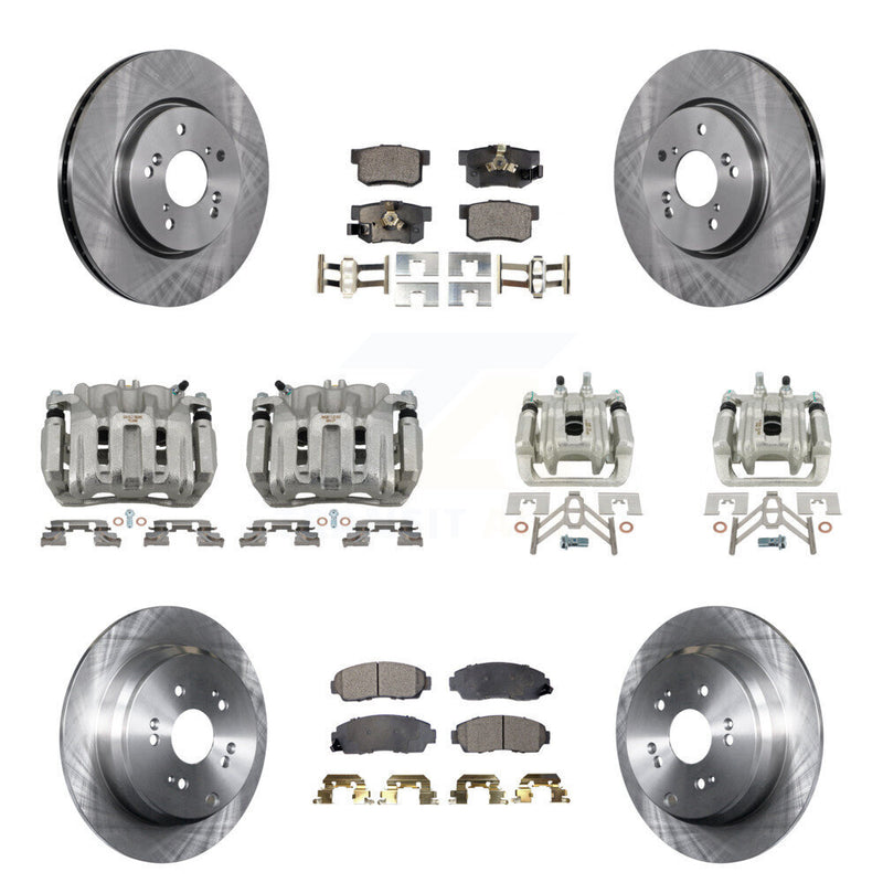 Transit Auto KC8-101086T Disc Brake Kit for 2007-2012 Acura RDX, Honda CR-V - Front and Rear product image