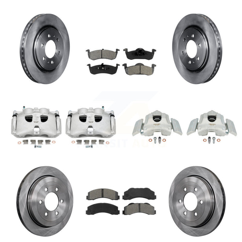 Transit Auto KC8-101094S Disc Brake Kit for 2010-2017 Ford Expedition, Lincoln Navigator - Front and Rear product image