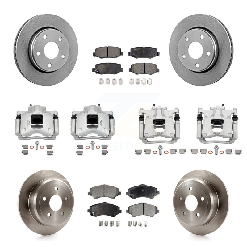 Transit Auto KC8-101115P Disc Brake Kit for 2007-2016 Jeep Wrangler - Front and Rear product image