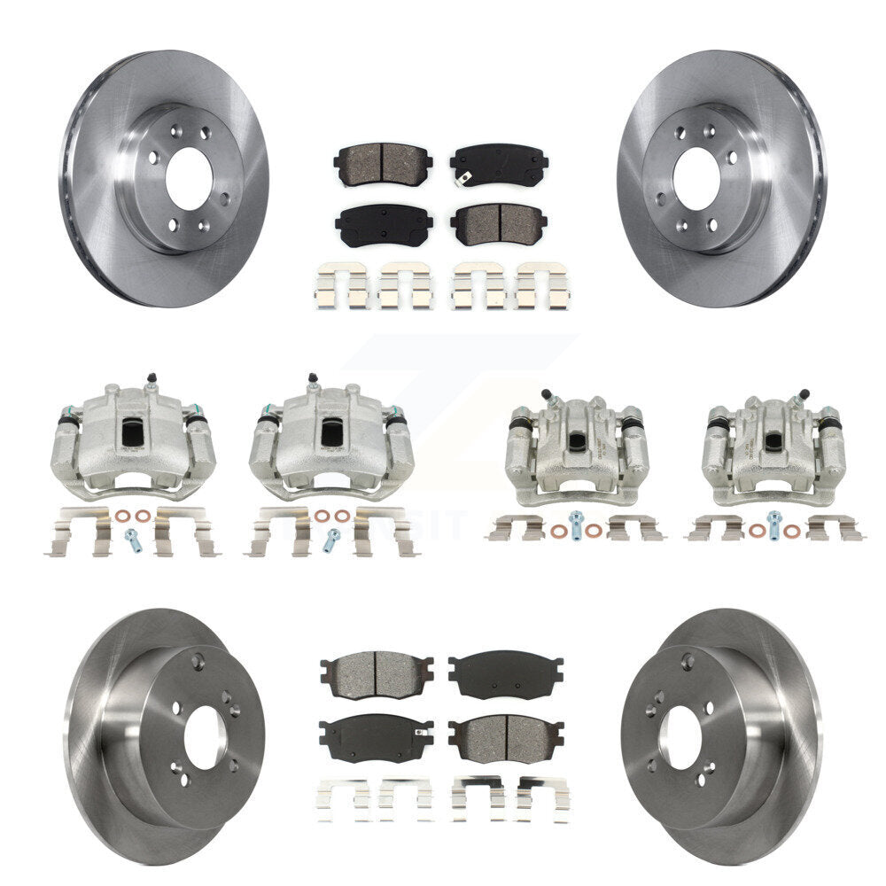 Transit Auto KC8-101117S Disc Brake Kit for 2006-2007 Hyundai Accent, Kia Rio, Kia Rio5 - Front and Rear product image
