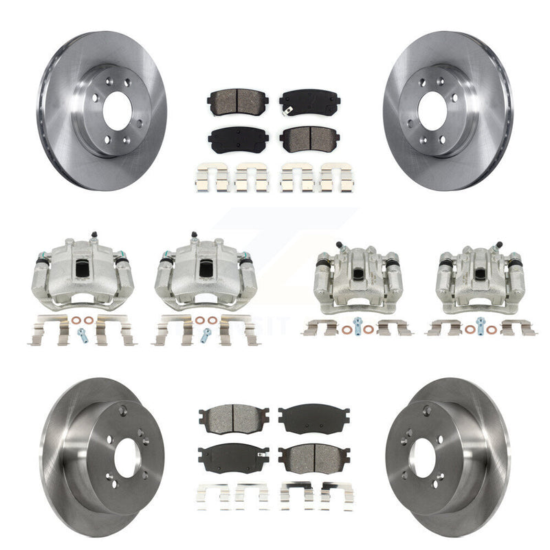 Transit Auto KC8-101117S Disc Brake Kit for 2006-2007 Hyundai Accent, Kia Rio, Kia Rio5 - Front and Rear product image