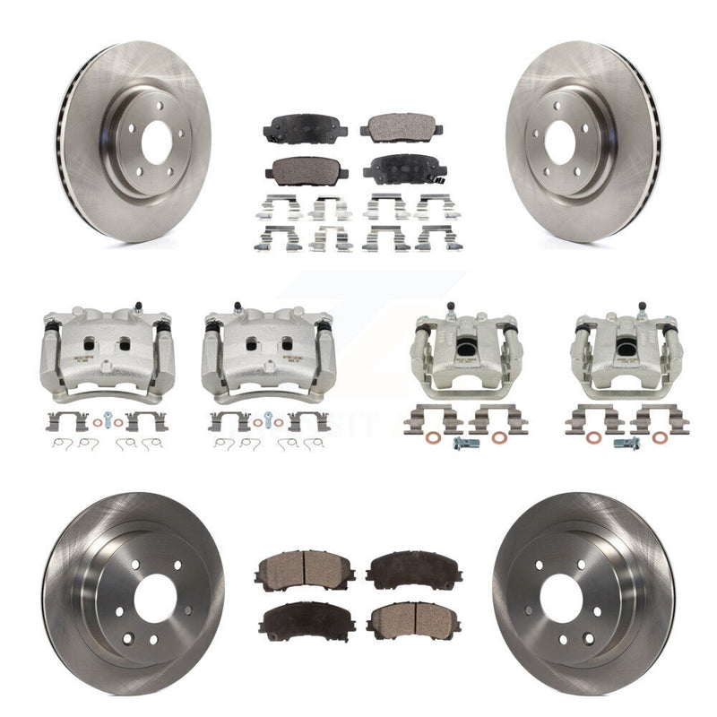 Transit Auto KC8-101129P Disc Brake Kit for 2014-2019 Nissan Rogue - Front and Rear product image