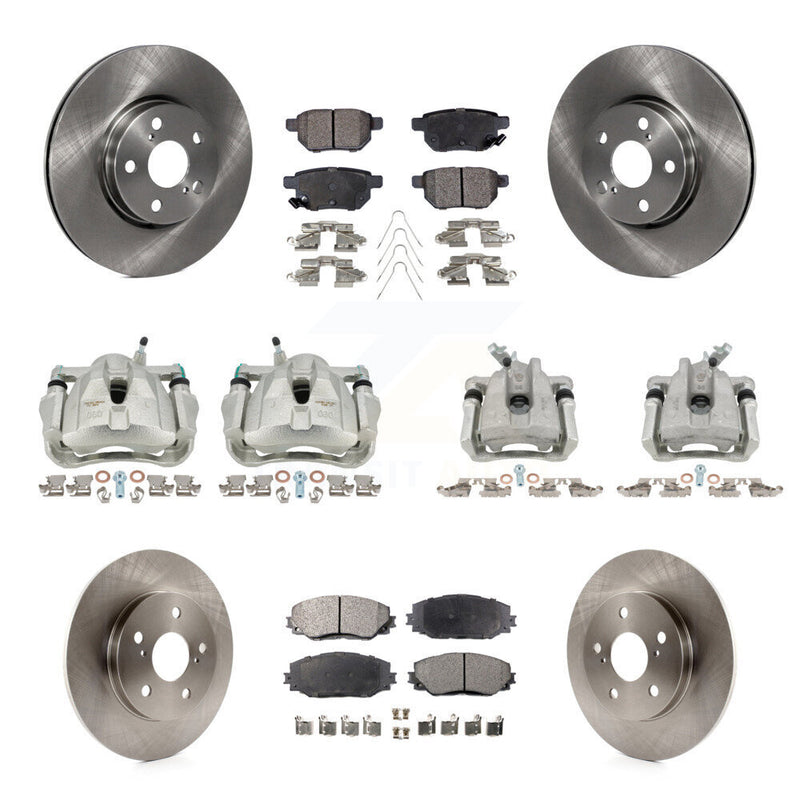 Transit Auto KC8-101139P Disc Brake Kit for 2014 Toyota Matrix - Front and Rear product image