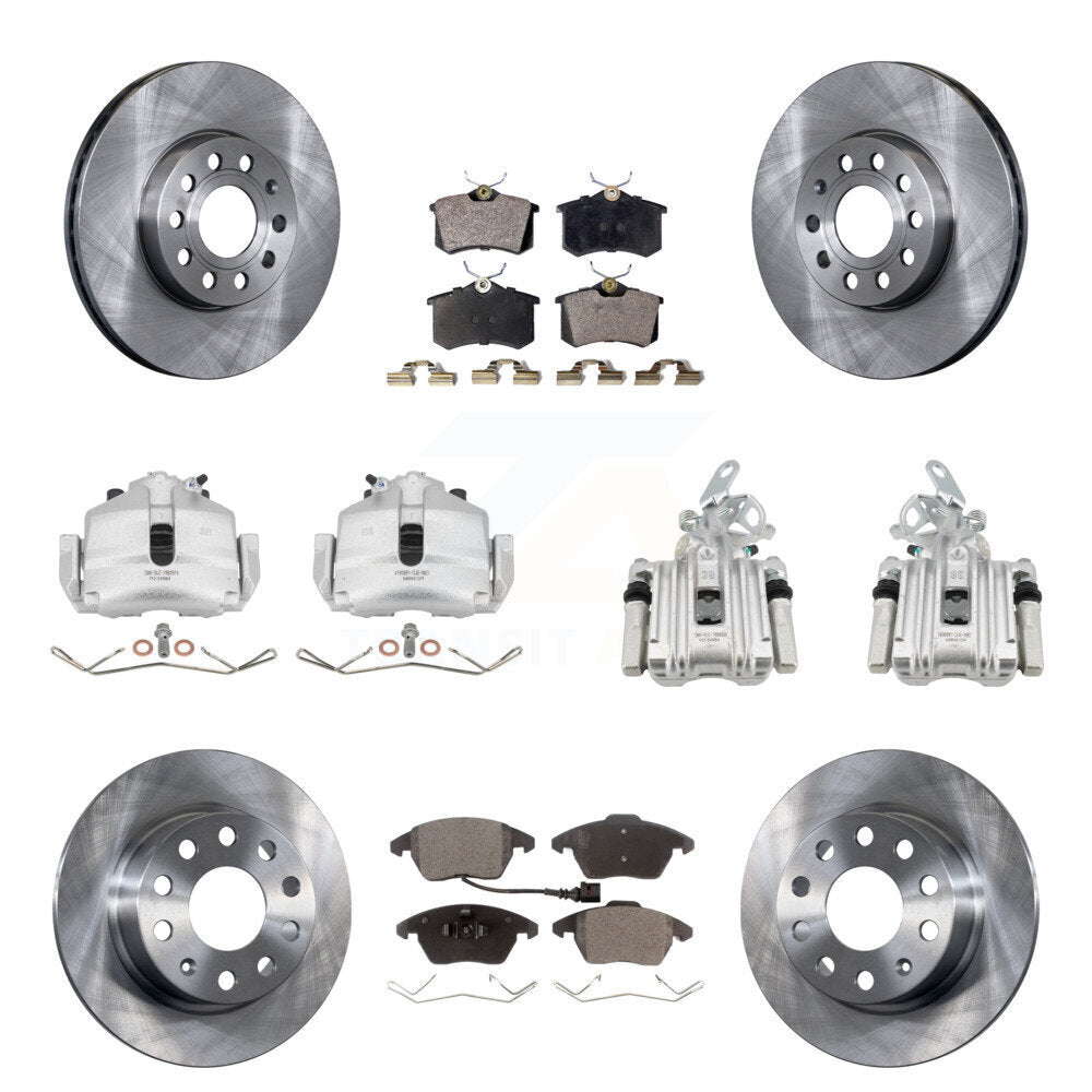 Transit Auto KC8-101159P Disc Brake Kit for 2014-2018 Volkswagen Jetta, Volkswagen Beetle - Front and Rear product image