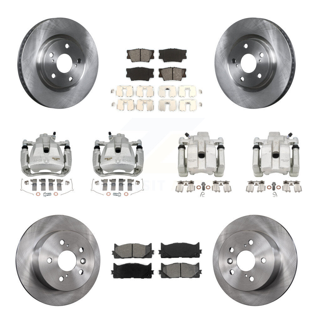 Transit Auto KC8-101171S Disc Brake Kit for 2012-2018 Lexus ES300h, Lexus ES350, Toyota Avalon & more - Front and Rear product image