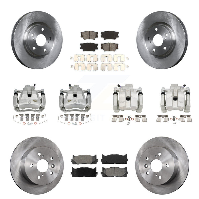 Transit Auto KC8-101171S Disc Brake Kit for 2012-2018 Lexus ES300h, Lexus ES350, Toyota Avalon & more - Front and Rear product image