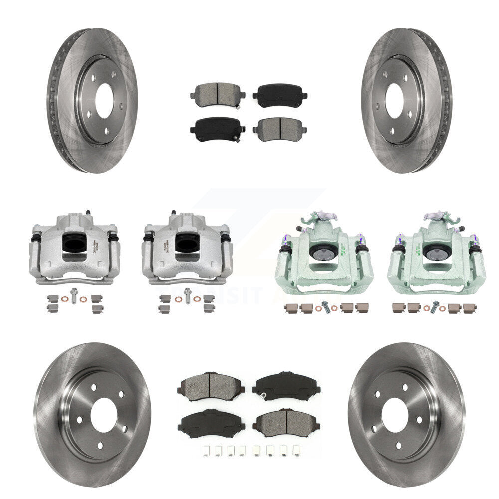 Transit Auto KC8-101179S Disc Brake Kit for 2008-2012 Ram C/V, Volkswagen Routan, Chrysler Town & Country & more - Front and Rear product image
