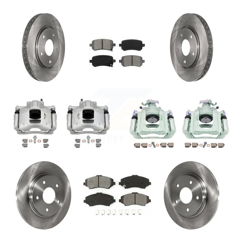 Transit Auto KC8-101179S Disc Brake Kit for 2008-2012 Ram C/V, Volkswagen Routan, Chrysler Town & Country & more - Front and Rear product image