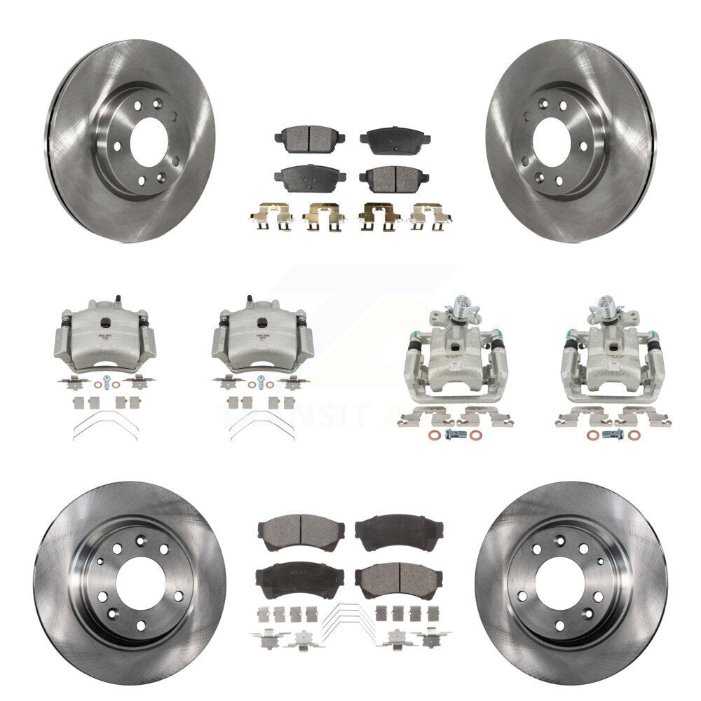 Transit Auto KC8-101204P Disc Brake Kit for 2006-2013 Mazda 6, Lincoln MKZ, Ford Fusion & more - Front and Rear product image