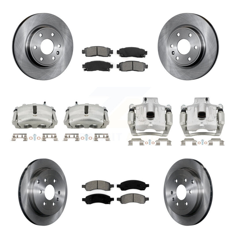 Transit Auto KC8-101228S Disc Brake Kit for 2007-2017 GMC Acadia Limited, Chevrolet Traverse, Buick Enclave & more - Front and Rear product image