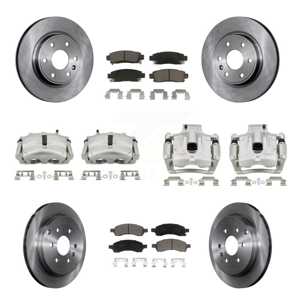 CMX KC8-101242C Disc Brake Kit for 2007-2017 GMC Acadia Limited, Chevrolet Traverse, Buick Enclave & more - Front and Rear product image