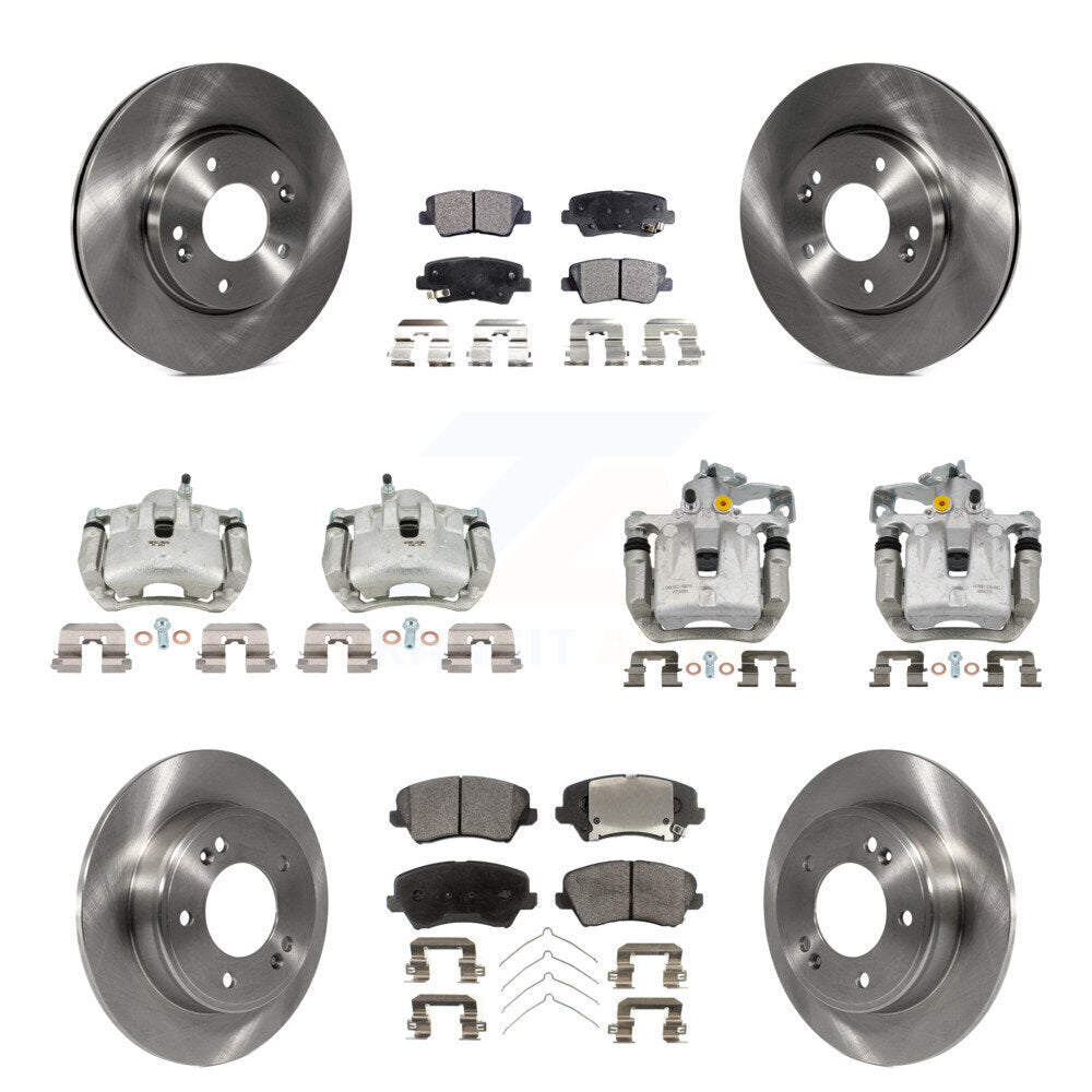 Transit Auto KC8-101246P Disc Brake Kit for 2016-2017 Kia Forte Koup, Hyundai Elantra GT - Front and Rear product image