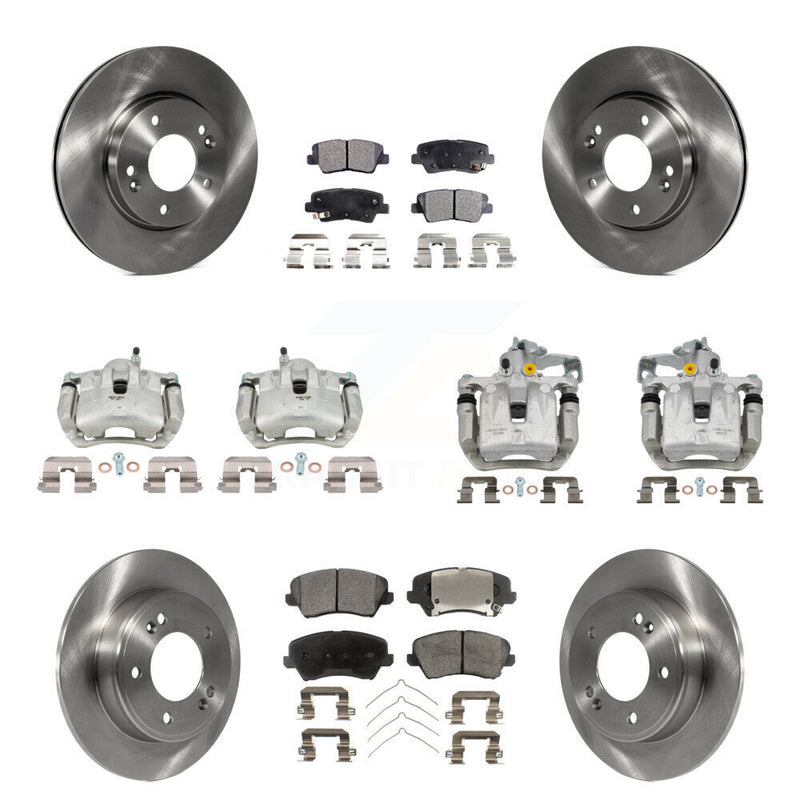 Transit Auto KC8-101246P Disc Brake Kit for 2016-2017 Kia Forte Koup, Hyundai Elantra GT - Front and Rear product image