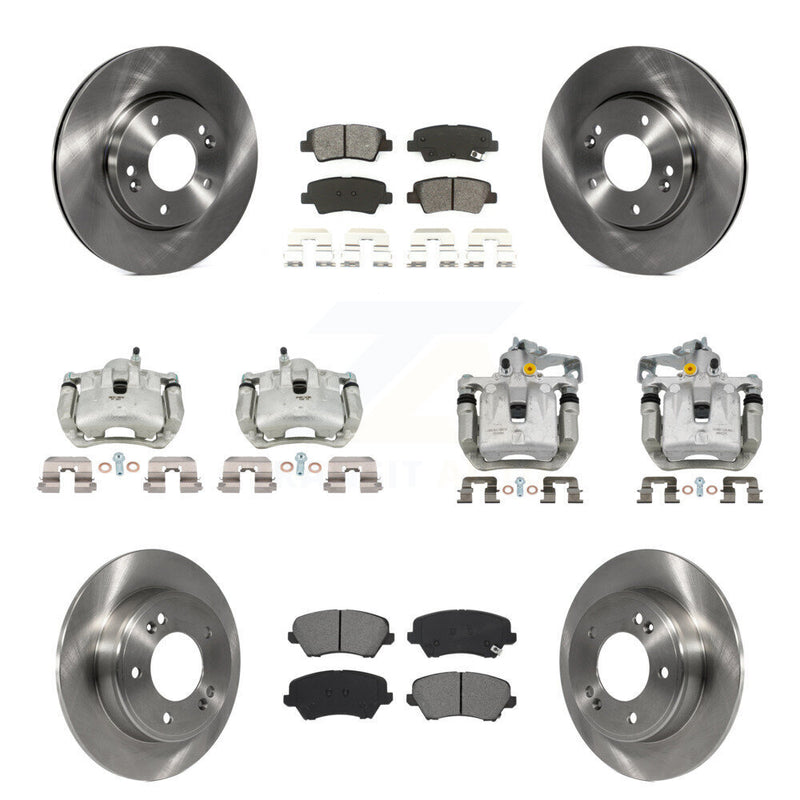 Transit Auto KC8-101257S Disc Brake Kit for 2016-2017 Kia Forte Koup, Hyundai Elantra GT - Front and Rear product image