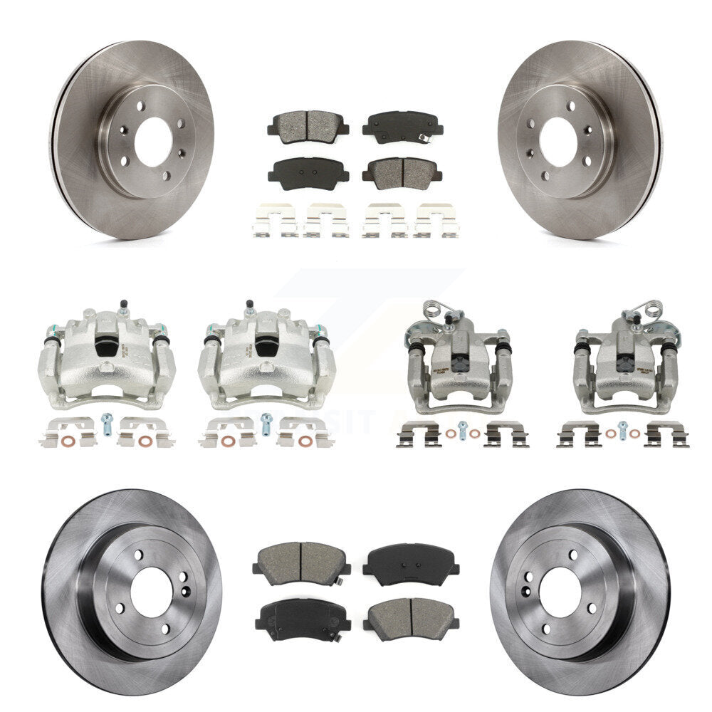 Transit Auto KC8-101262S Disc Brake Kit for 2012-2016 Hyundai Accent - Front and Rear product image