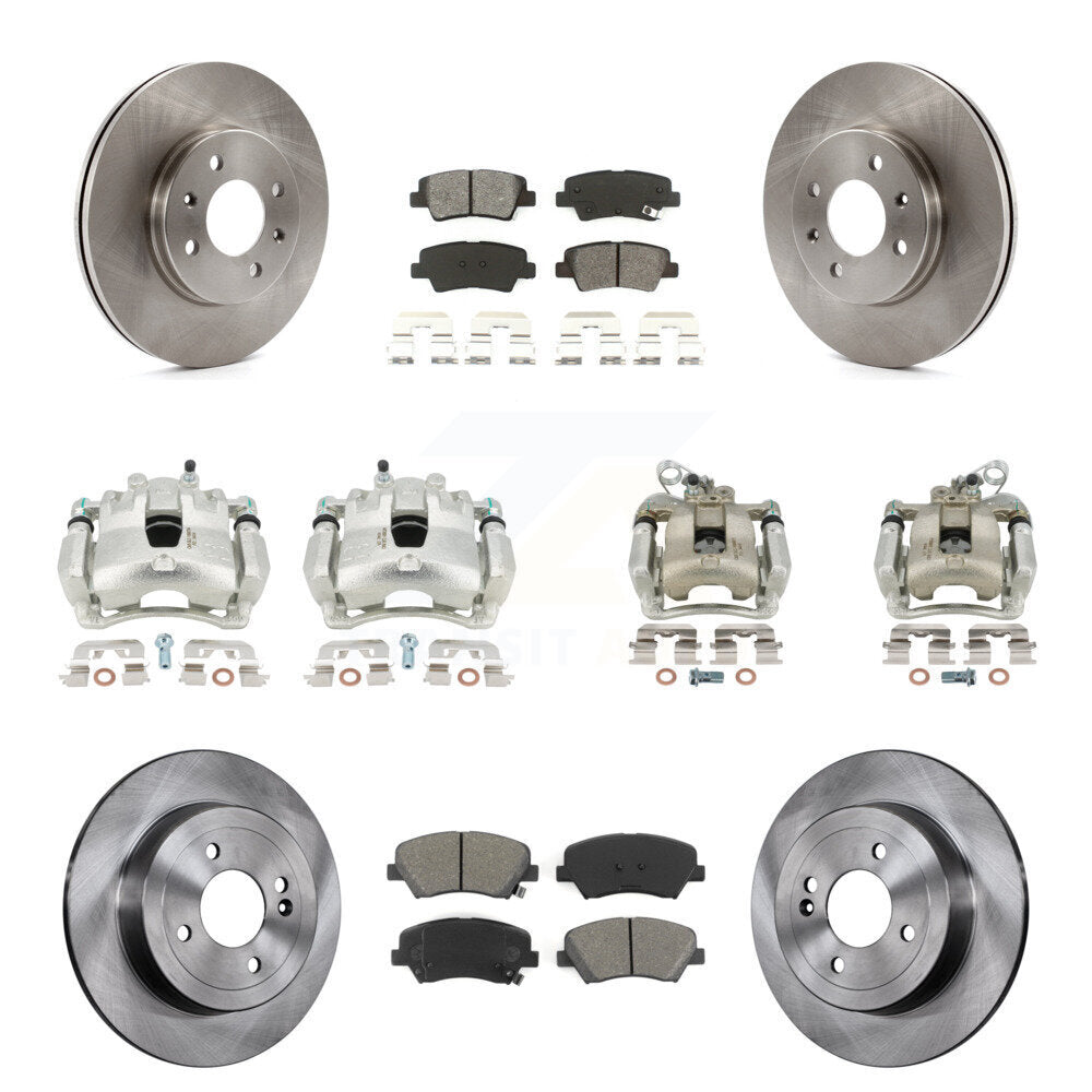 Transit Auto KC8-101264S Disc Brake Kit for 2012-2016 Kia Rio - Front and Rear product image